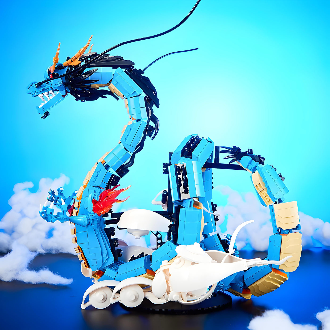 Lego One Piece - Dragon Azure Kaido (MOC Modèle de Collection)