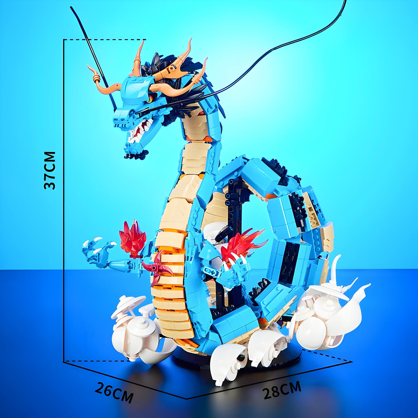 Lego One Piece - Dragon Azure Kaido (MOC Modèle de Collection)