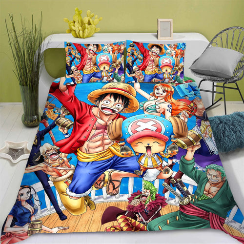 One Piece Bettwäsche-Set – Die gesamte Strohhut-Crew