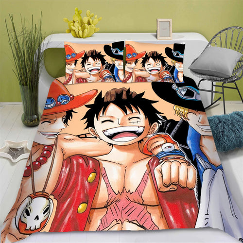 One Piece-Bettwäsche-Set – Monkey D. Ruffy & Tony Tony Chopper