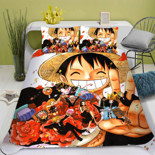 One Piece Bettwäsche-Set – Luffy-Bettbezug (Standard)