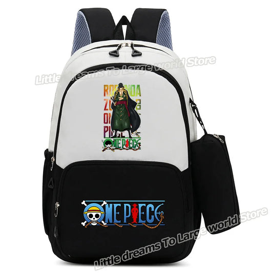 One Piece Rucksack – Lorenor Zorro Grüne Illustration
