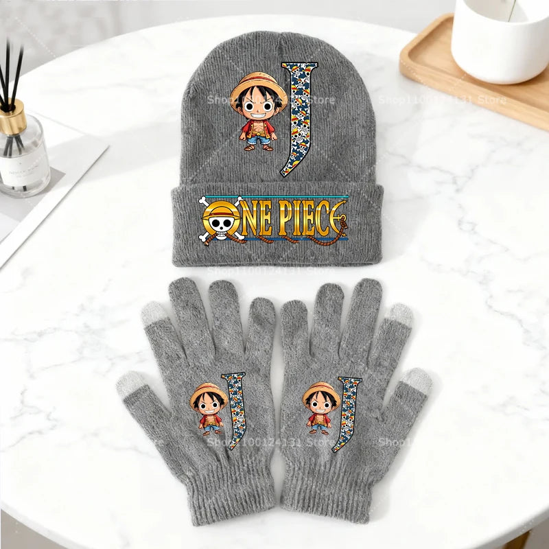 One Piece-Set aus Mütze und Handschuhen – Ruffy Chibi Winter