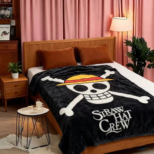 Couverture One Piece - Logo Jolly Roger Mugiwara (100x150cm)