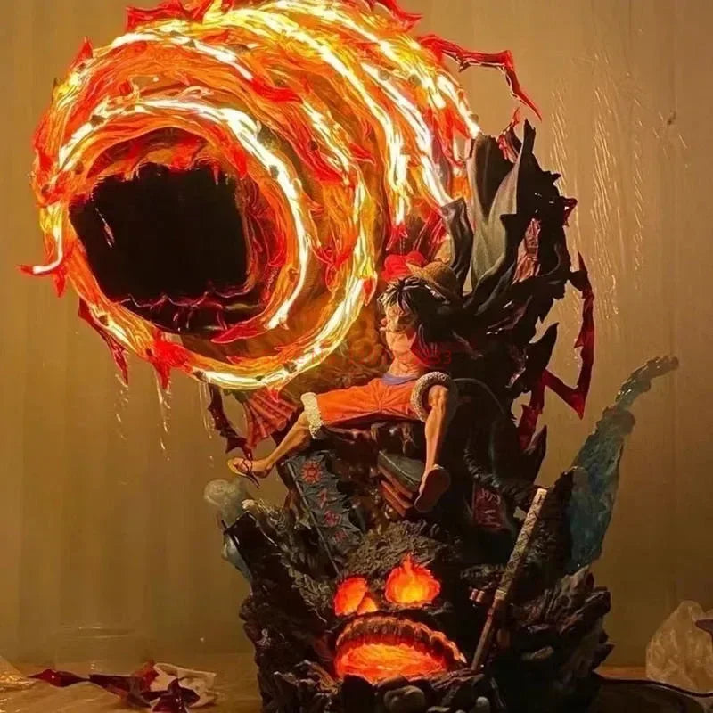 Statue One Piece - Monkey D. Luffy (Effet Dynamic Fire - Poing de Feu)