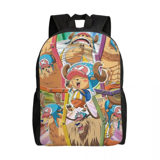 Tony Tony Chopper One Piece-Rucksack – Farbenfrohe Illustration der Strohhut-Bande