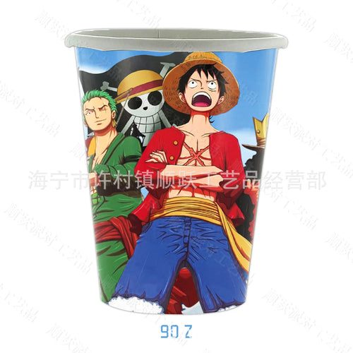 Hochwertiger One Piece-Becher – Illustration der gesamten Crew