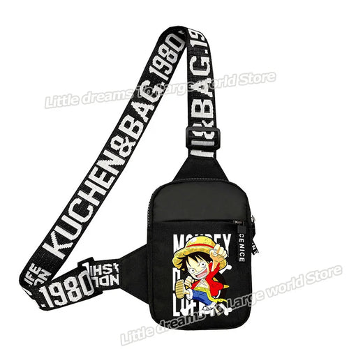 One Piece Umhängetasche – One-Piece-Crew im Manga-Stil