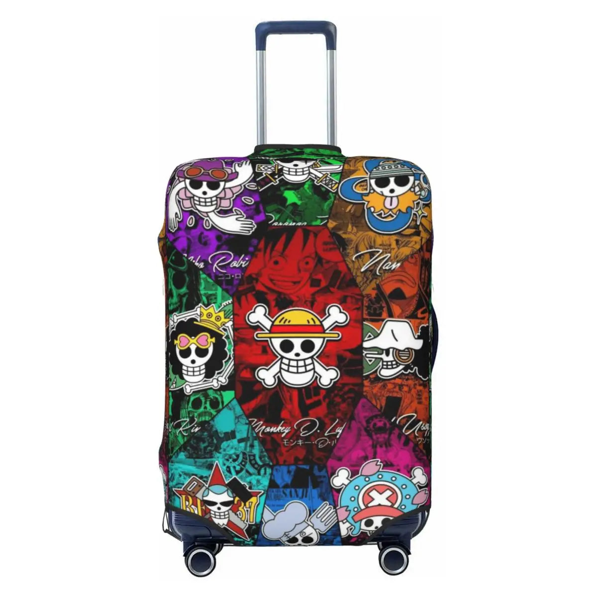 One Piece-Kofferhülle – Allover-Muster mit Chibi-Figuren
