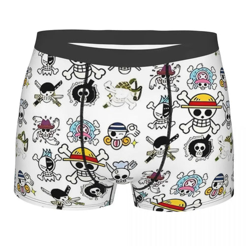 Caleçon Boxeur One Piece - Motif Doodle Équipage Mugiwara