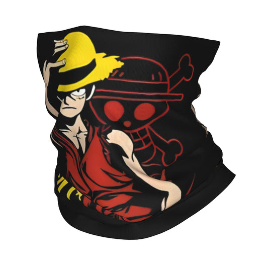 One Piece Schlauchschal – Luffy-Silhouette Rot