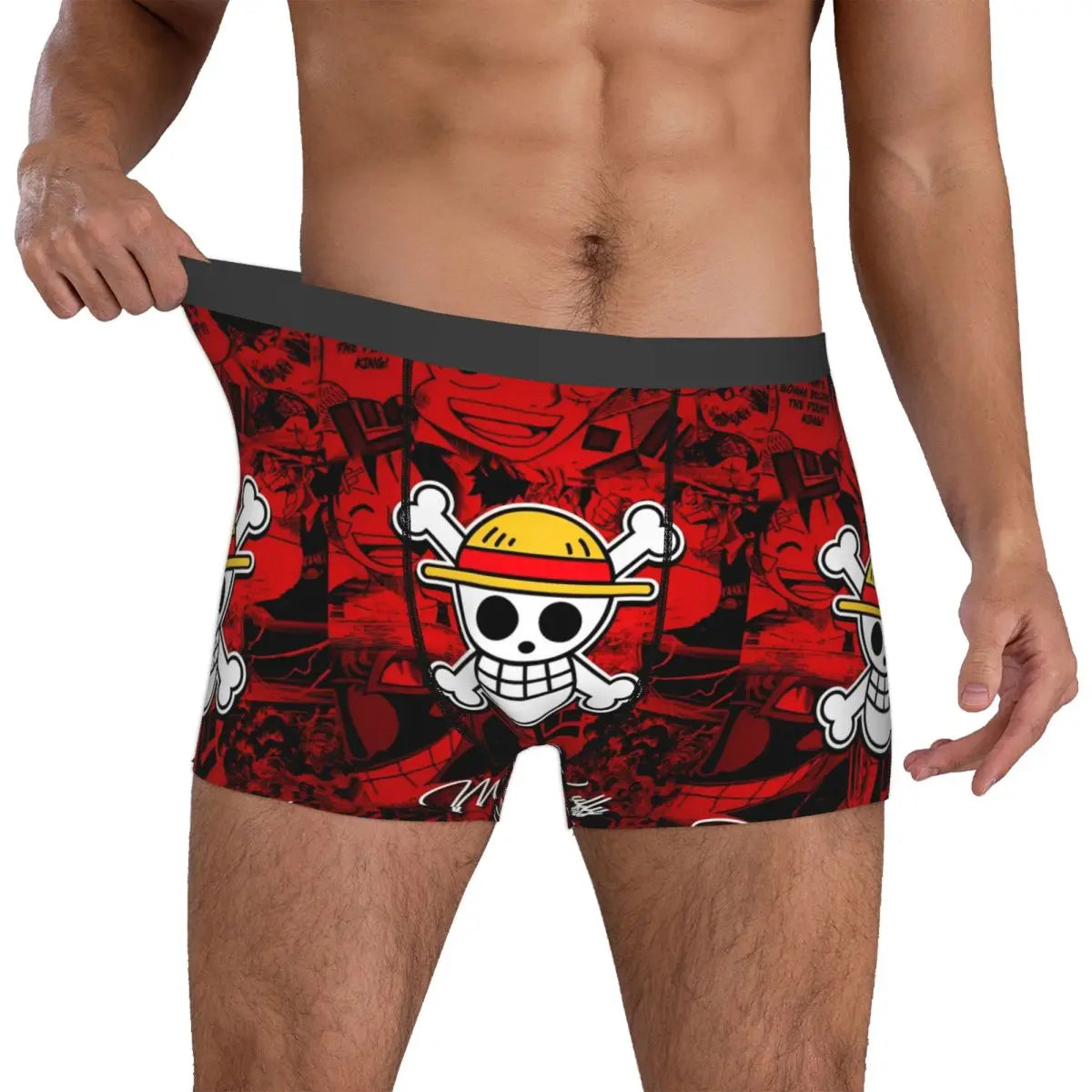 Boxershorts – Roter Jolly Roger