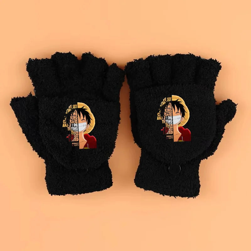 One Piece-Handschuhe – Ruffy-Porträt