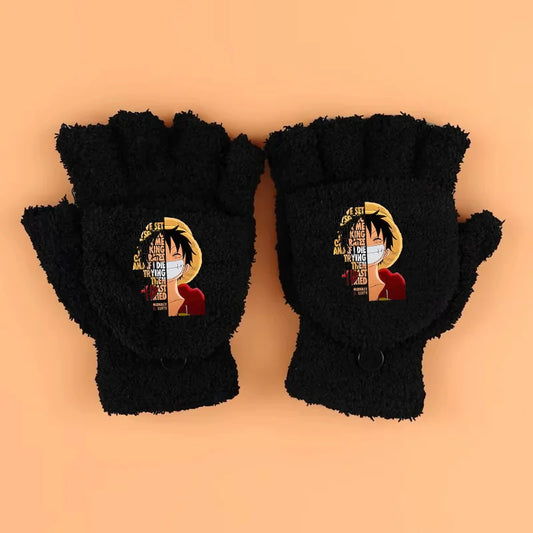 One Piece-Handschuhe – Ruffy-Porträt