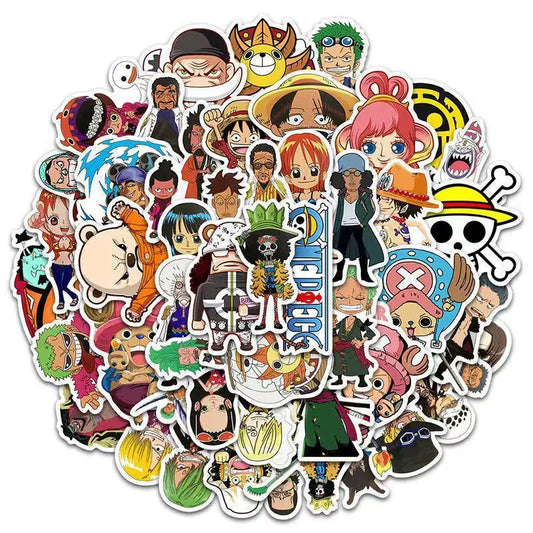 Pack de 50 Stickers One Piece - Autocollants Vinyle pour Personnalisation