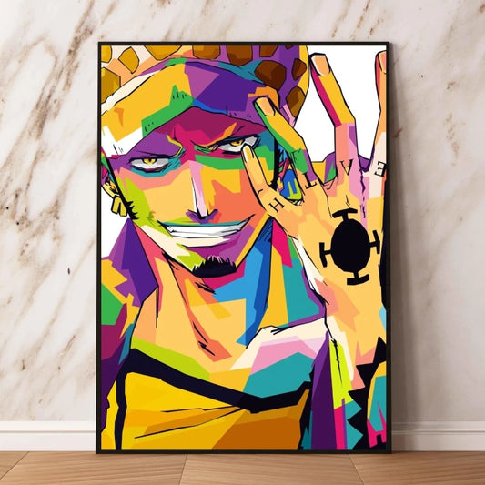 One Piece Pop-Art-Bild – Trafalgar Law (Chirurg des Todes)