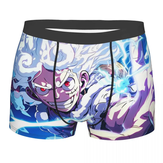 Caleçon Boxeur One Piece - Monkey D. Luffy Gear 5 Nika (Violet)