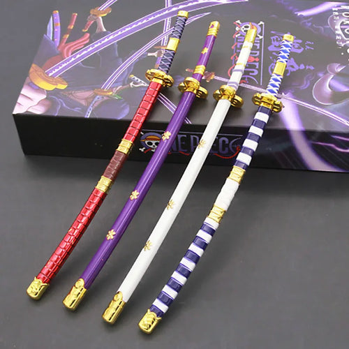 Sabre One Piece - Set de 4 Katanas de Roronoa Zoro (Collection Armes)