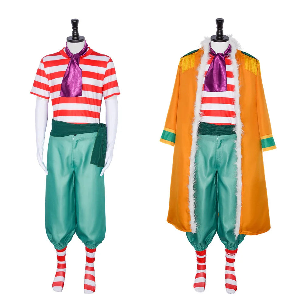 Costume Cosplay One Piece - Tenue Complète de Baggy le Clown