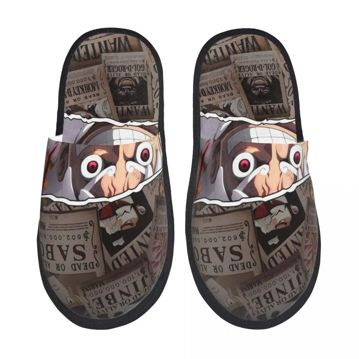 Chaussons One Piece - Design Sabo, Luffy & Ace (Frères)