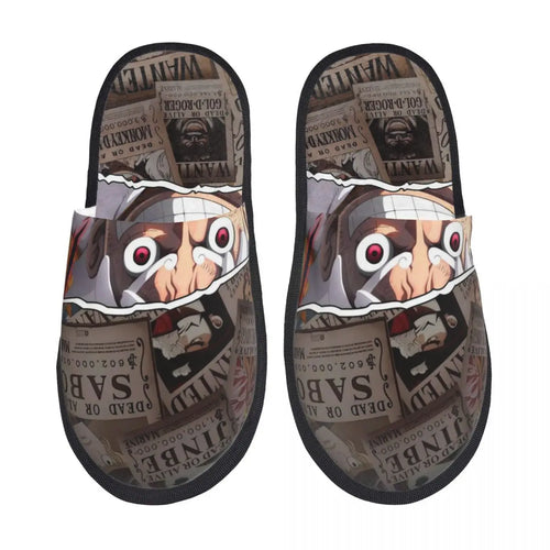 Chaussons One Piece - Design Sabo, Luffy & Ace (Frères)