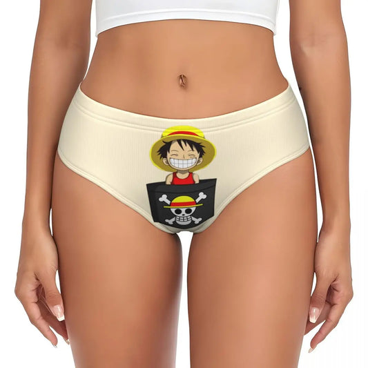 Culotte One Piece - Portrait Chibi Monkey D. Luffy (Jaune)