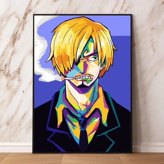 One Piece Pop-Art-Bild – Sanji, das Schwarze Bein (Kostüm)