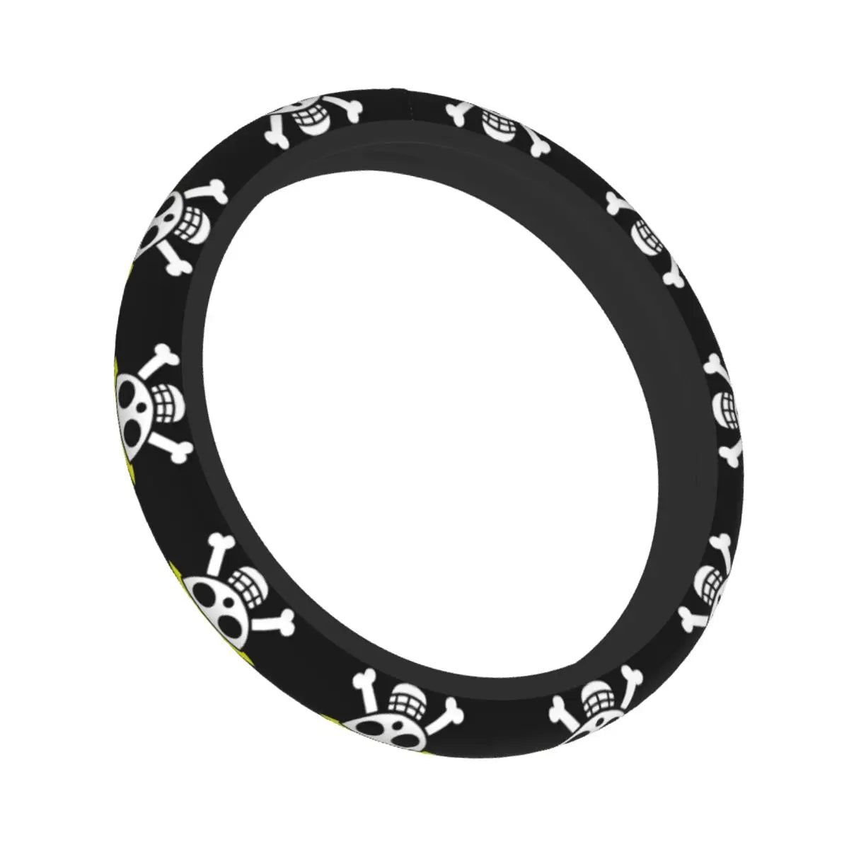 Lenkradbezug One Piece – Grafische schwarze Piratenschädel