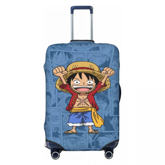One Piece-Kofferhülle – lächelnder Luffy im Abenteuermodus