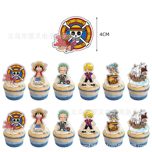 Kit de Décoration Gateau One Piece - Cake Toppers Personnages Manga