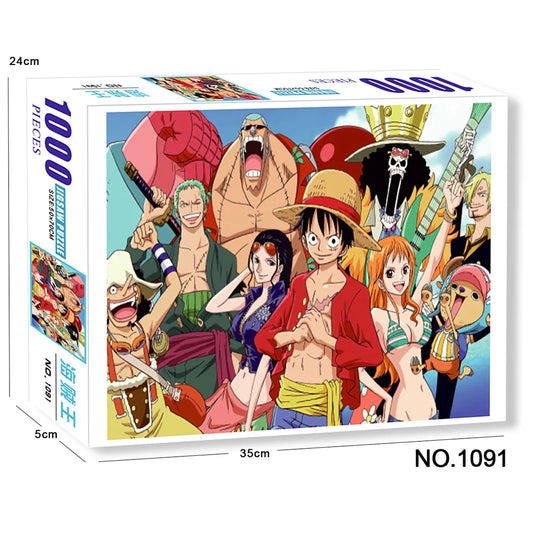 Puzzle One Piece 1000 Pièces - Portrait Équipage au Complet (Format Large)