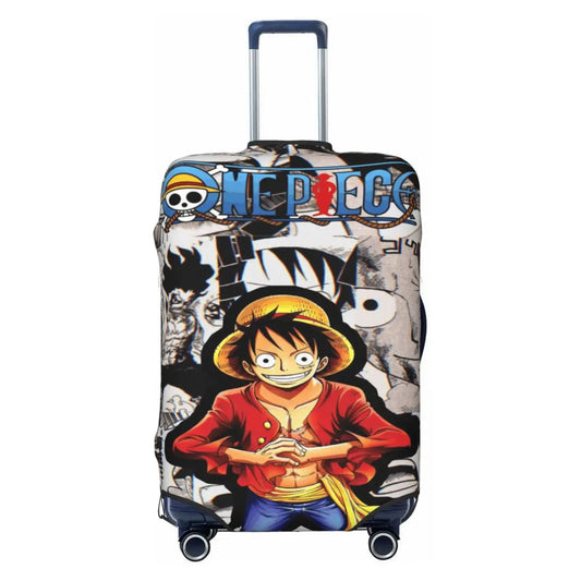One Piece-Kofferhülle – Montage aus Manga-Szenen und Luffy