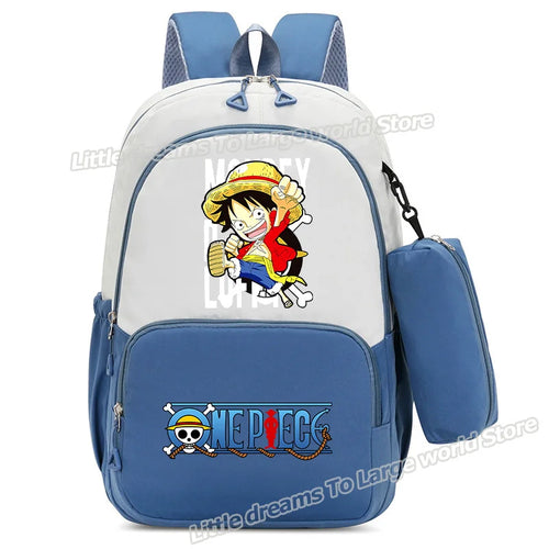 One Piece Rucksack – Monkey D. Ruffy mit Strohhut und Lächeln