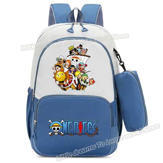 One Piece-Rucksack – Lustige Illustration der Strohhut-Crew