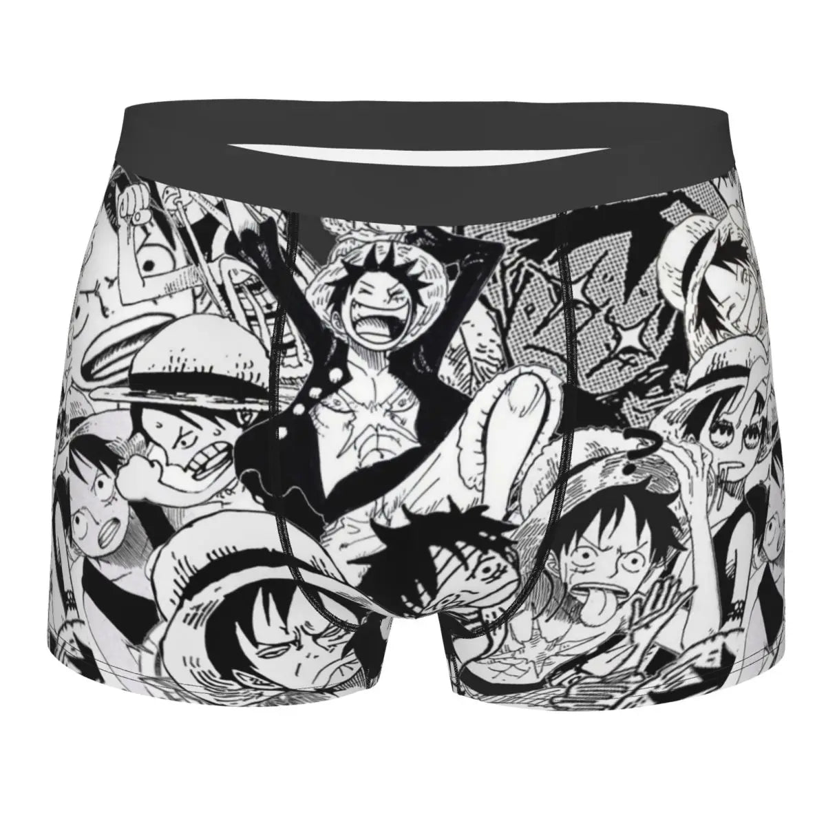 Caleçon Boxeur One Piece - Fanart Noir & Blanc Personnages