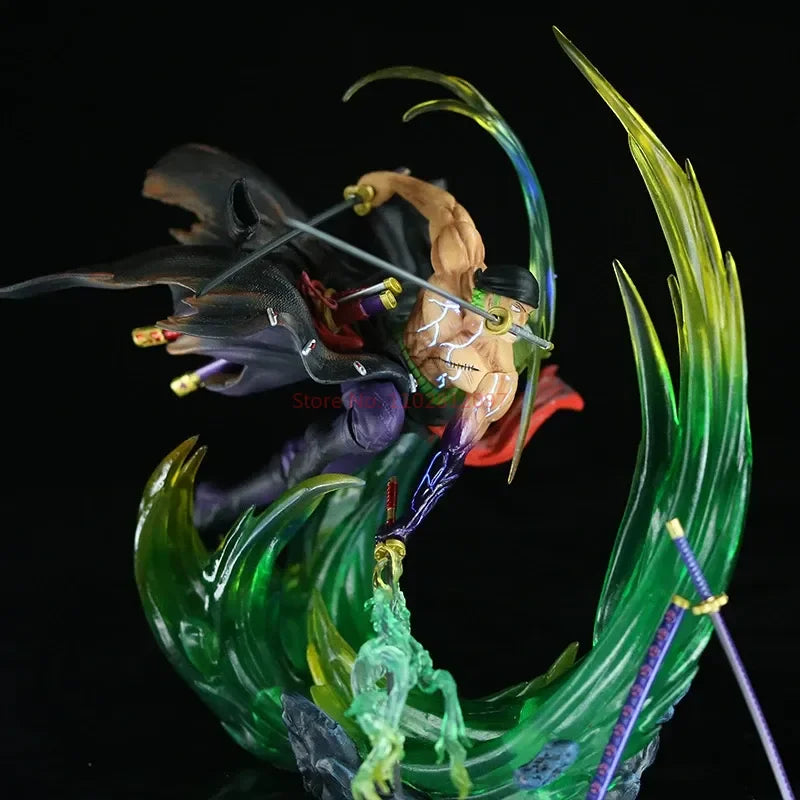 Figurine One Piece - Roronoa Zoro Ashura (Effet de Tranchant Vert)