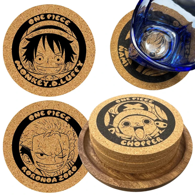 Dessous de Verre One Piece - Wanted Roronoa Zoro Gravure Liège