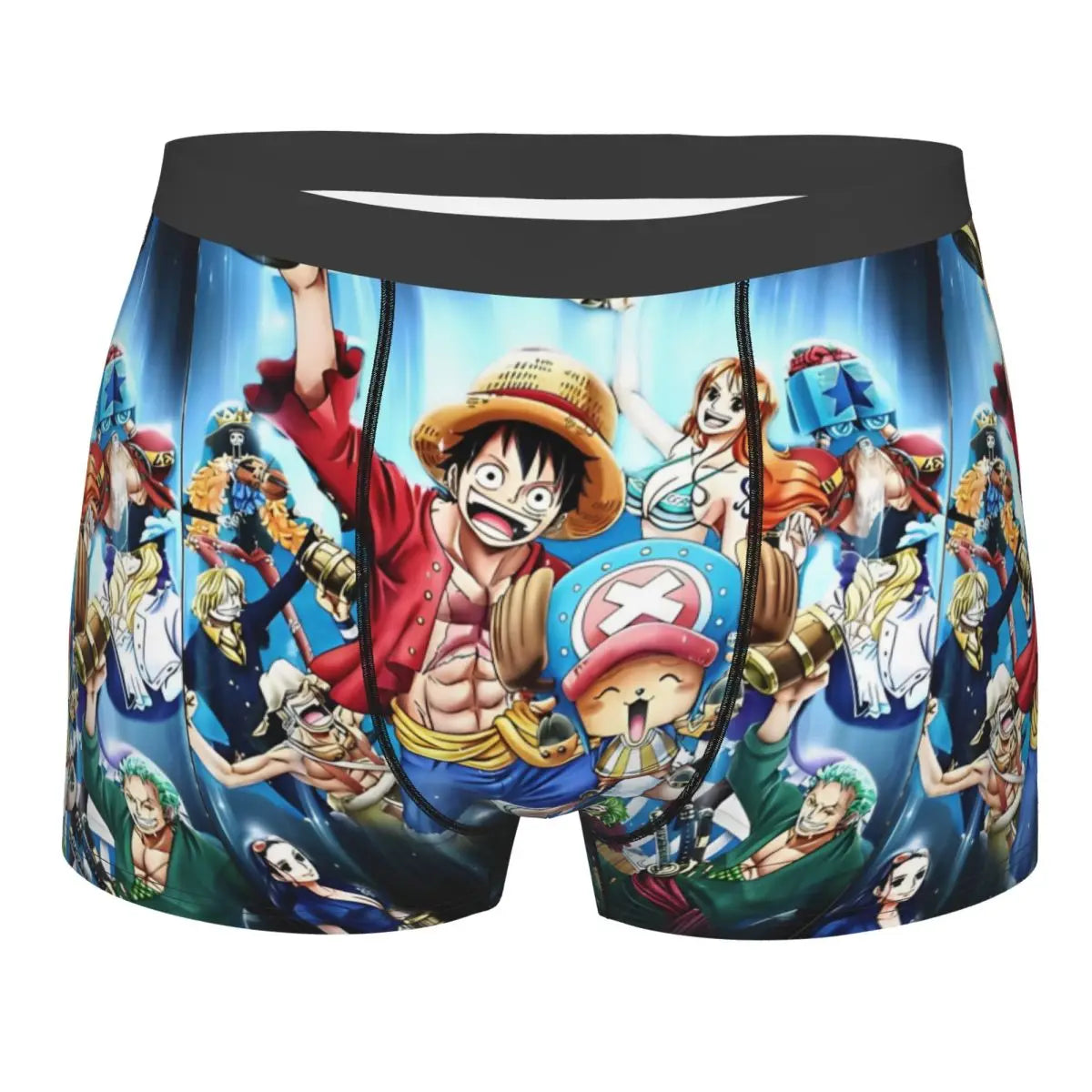 Boxershorts – Himmelblaues Piraten-Team