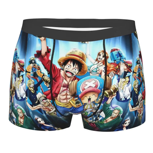 Boxershorts – Himmelblaues Piraten-Team