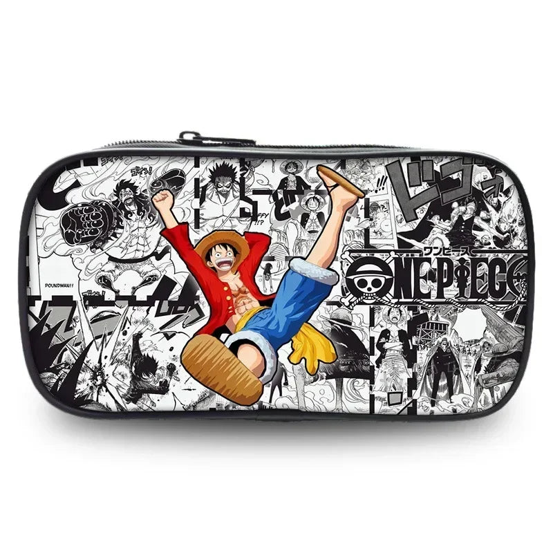 One Piece Federmappe – Manga-Logo-Collage Schwarz & Weiß