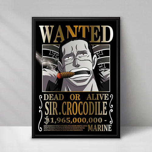 One Piece Wanted-Poster – Sir Crocodile (Baroque Works)