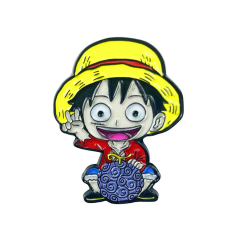 One Piece-Anstecker – Ruffy in traditioneller Kleidung aus Wano Kuni
