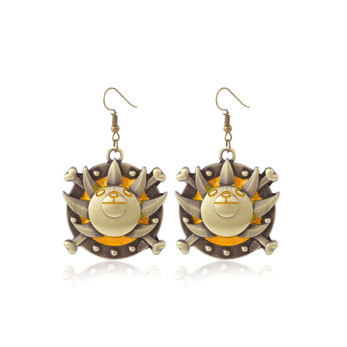 One Piece Ohrringe – Thousand-Sunny-Emblem, Gold
