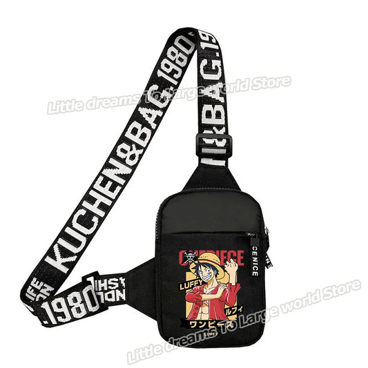 One Piece Umhängetasche – Monkey D. Ruffy Farbige Illustration