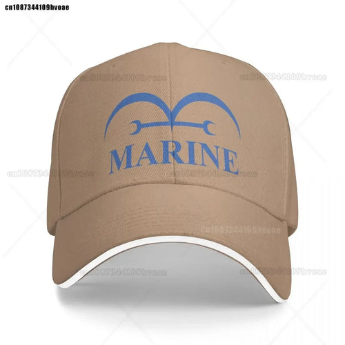 One Piece Marine-Cap – Beige / Sand (Besticktes Logo)