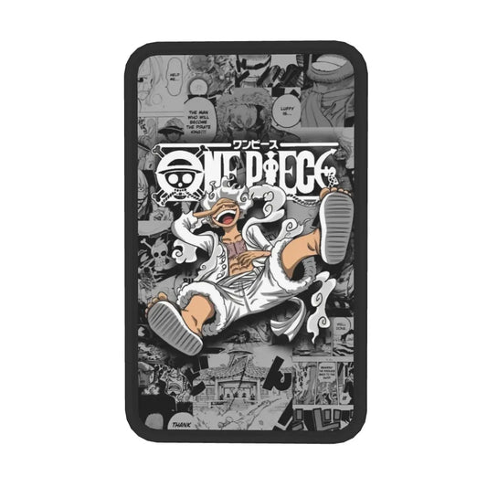 Housse d'Accoudoir One Piece - Équipage Mugiwara Noir et Blanc (Style Manga)