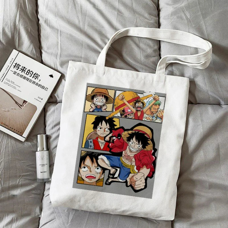 One Piece-Tragetasche – Chibi-Figuren-Collage