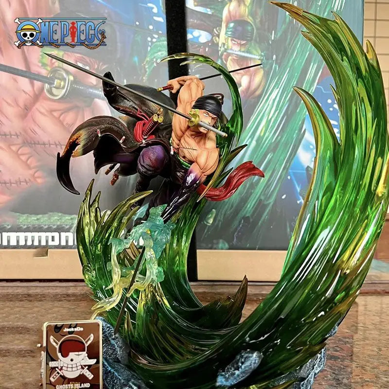 Figurine One Piece - Roronoa Zoro Ashura (Effet de Tranchant Vert)