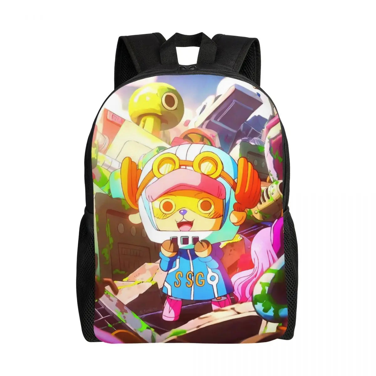 Tony Tony Chopper One Piece-Rucksack – Fantasievolle Explosion aus Farben