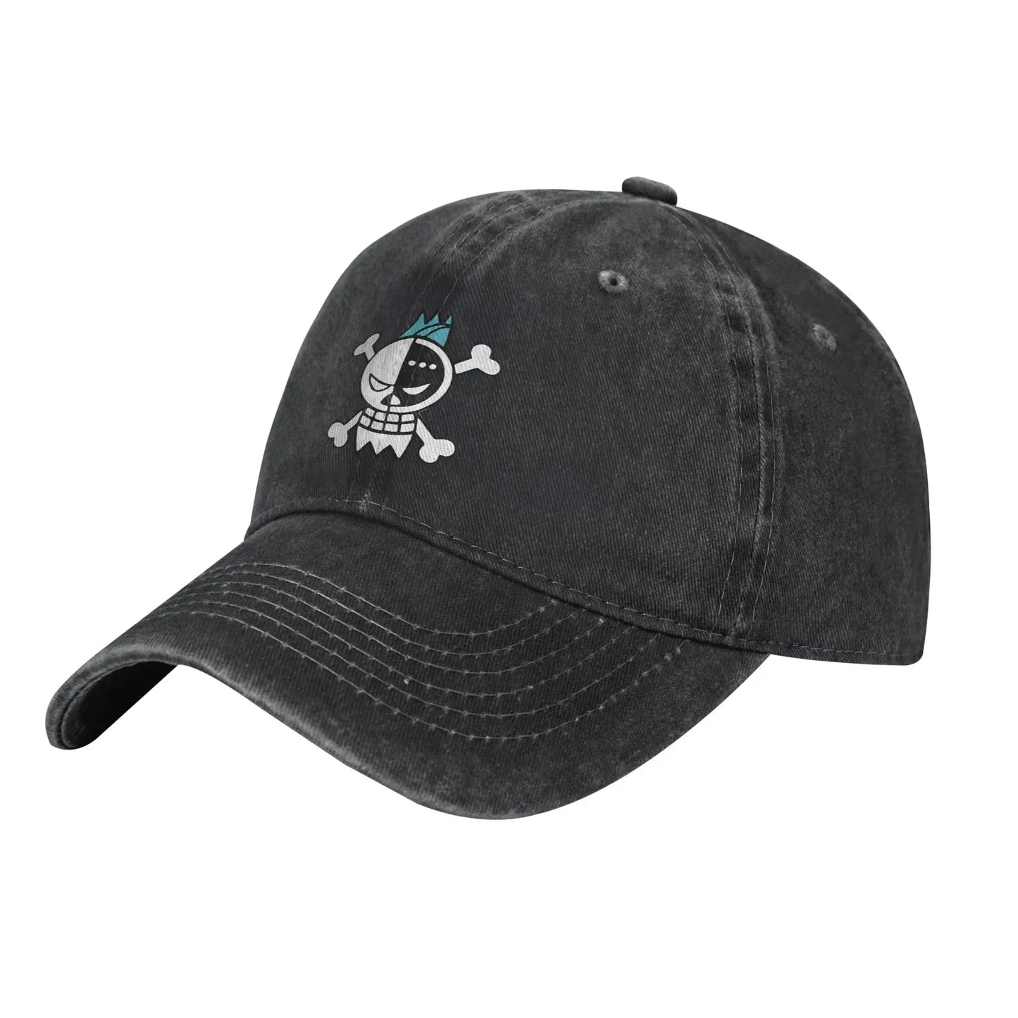 One Piece Cap – Dad Hat Pirat Grau